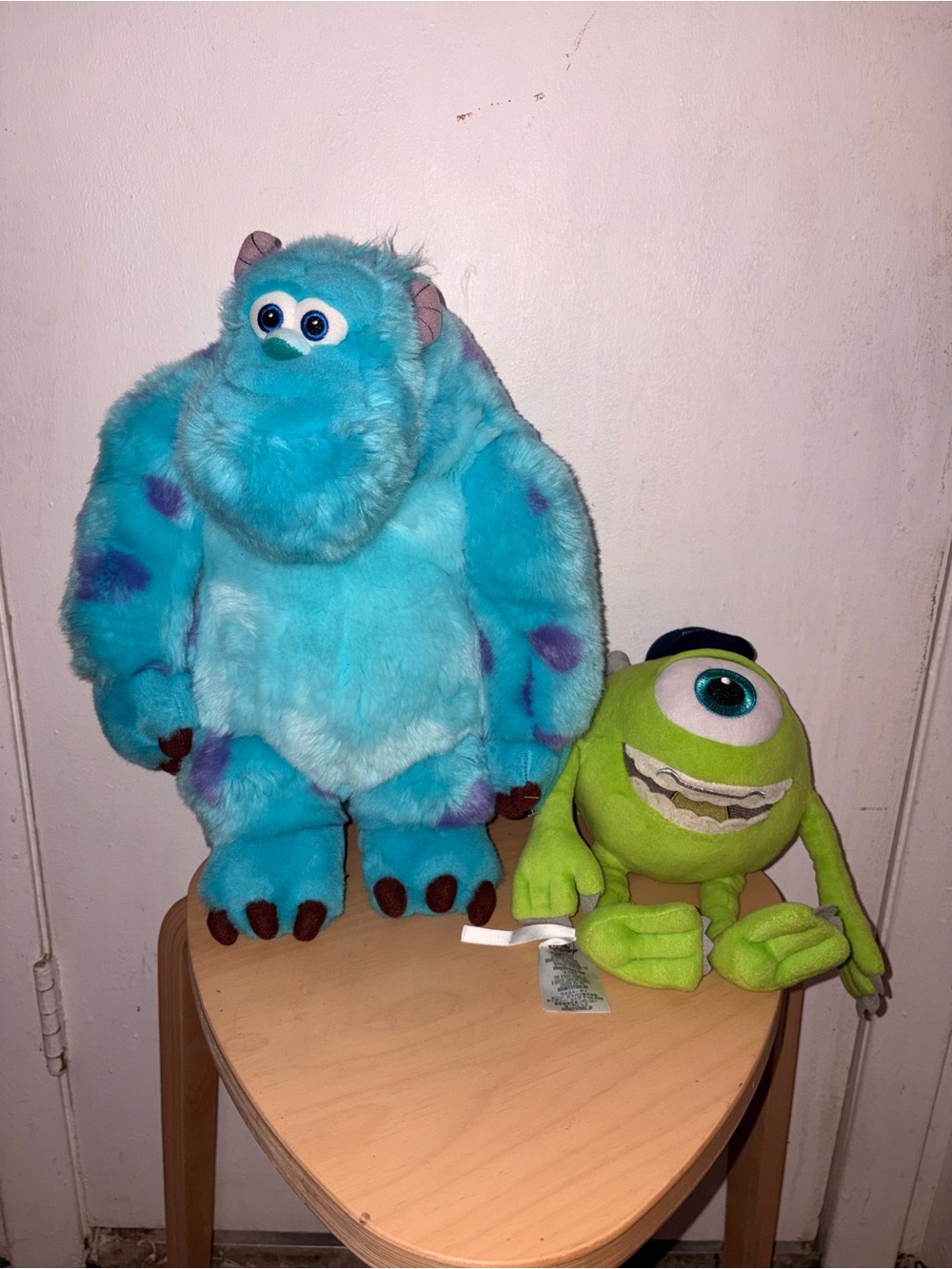 Blue and Purple Plush Monster Stuffed Toy - Soft Huggable Companion